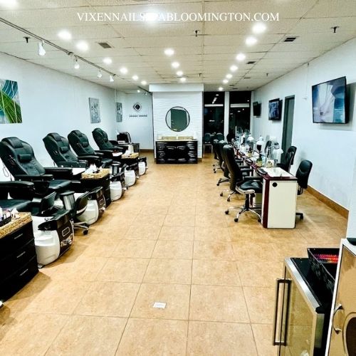 Pedicure detail at Vixen Nails & Spa