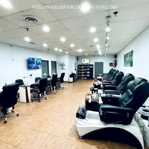 Inside Vixen Nails & Spa studio